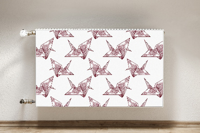 Magnetinis lipdukas radiatoriui Origami paukščiai
