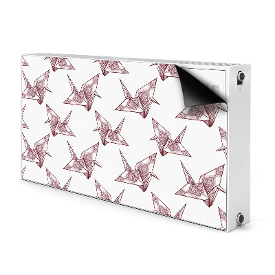 Magnetinis lipdukas radiatoriui Origami paukščiai