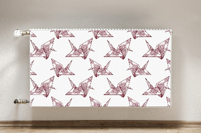 Magnetinis lipdukas radiatoriui Origami paukščiai