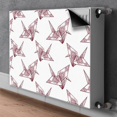 Magnetinis lipdukas radiatoriui Origami paukščiai