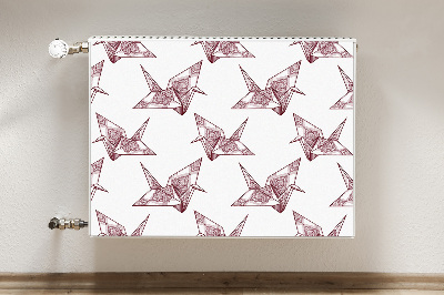 Magnetinis lipdukas radiatoriui Origami paukščiai