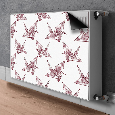 Magnetinis lipdukas radiatoriui Origami paukščiai