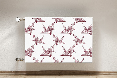 Magnetinis lipdukas radiatoriui Origami paukščiai