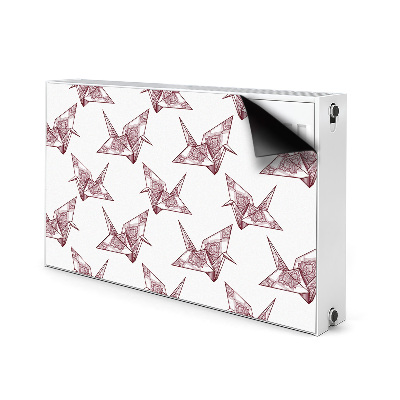 Magnetinis lipdukas radiatoriui Origami paukščiai