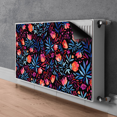 Magnetinis radiatoriaus lipdukas Gėlių raštas