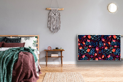 Magnetinis radiatoriaus lipdukas Gėlių raštas