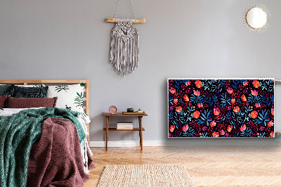 Magnetinis radiatoriaus lipdukas Gėlių raštas