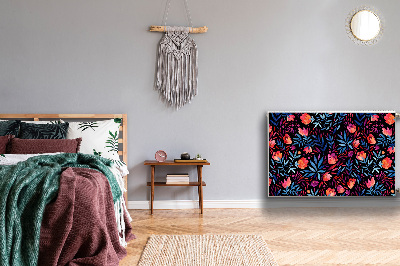 Magnetinis radiatoriaus lipdukas Gėlių raštas