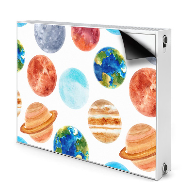 Magnetinis lipdukas radiatoriui Spalvingos planetos