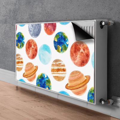 Magnetinis lipdukas radiatoriui Spalvingos planetos