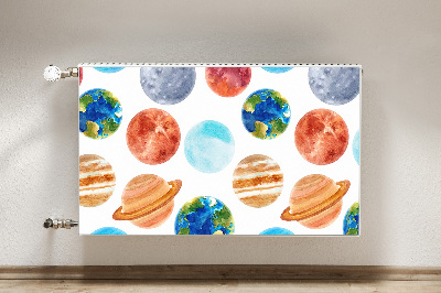 Magnetinis lipdukas radiatoriui Spalvingos planetos