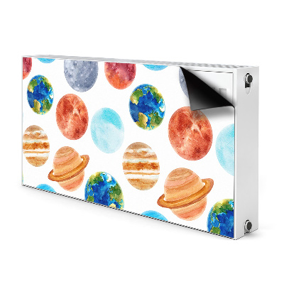 Magnetinis lipdukas radiatoriui Spalvingos planetos