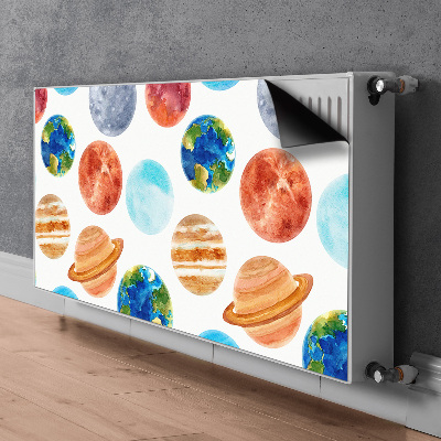 Magnetinis lipdukas radiatoriui Spalvingos planetos