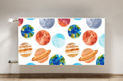 Magnetinis lipdukas radiatoriui Spalvingos planetos