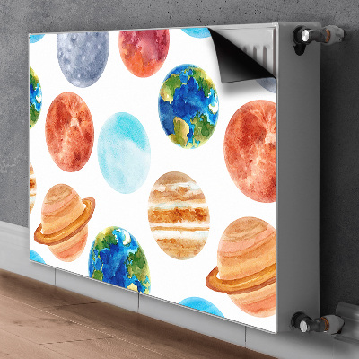 Magnetinis lipdukas radiatoriui Spalvingos planetos