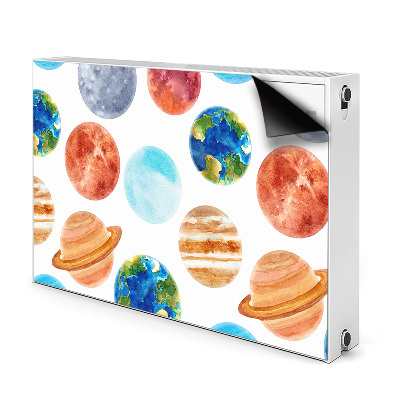 Magnetinis lipdukas radiatoriui Spalvingos planetos