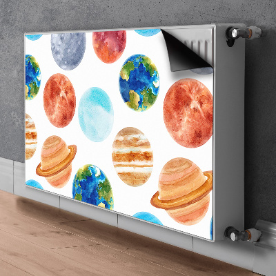Magnetinis lipdukas radiatoriui Spalvingos planetos