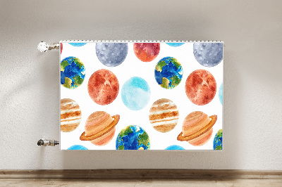 Magnetinis lipdukas radiatoriui Spalvingos planetos
