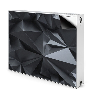 Magnetinis kilimėlis radiatoriui Juodas 3D raštas