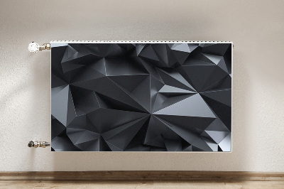 Magnetinis kilimėlis radiatoriui Juodas 3D raštas