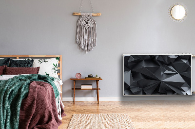 Magnetinis kilimėlis radiatoriui Juodas 3D raštas
