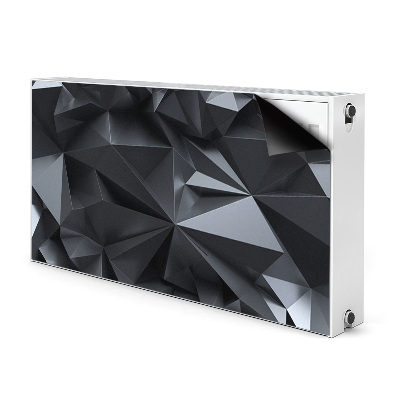 Magnetinis kilimėlis radiatoriui Juodas 3D raštas