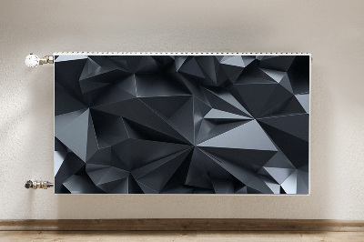 Magnetinis kilimėlis radiatoriui Juodas 3D raštas