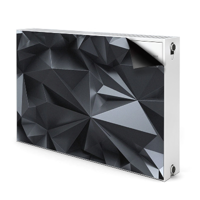 Magnetinis kilimėlis radiatoriui Juodas 3D raštas