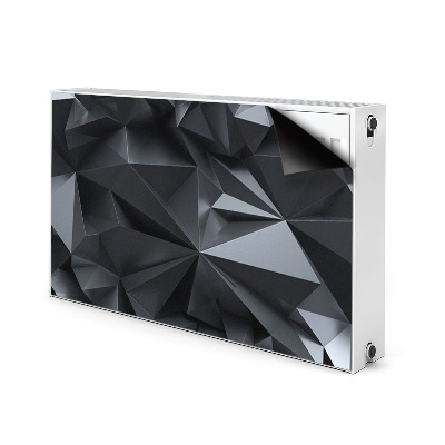 Magnetinis kilimėlis radiatoriui Juodas 3D raštas