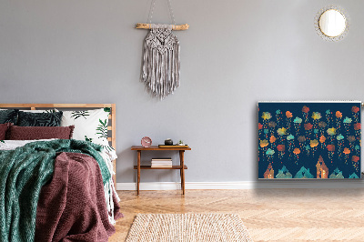 Magnetinis lipdukas radiatoriui Spalvingi namai