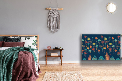 Magnetinis lipdukas radiatoriui Spalvingi namai