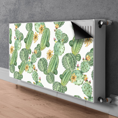 Magnetinis kilimėlis radiatoriui Kaktusai su gėlėmis