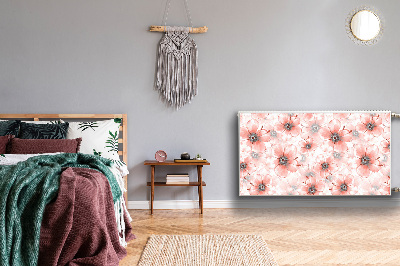 Magnetinis lipdukas radiatoriui Oranžinės gėlės