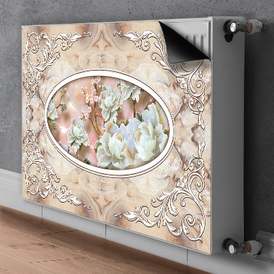 Magnetinis lipdukas radiatoriui Glamūrinis gėlių raštas
