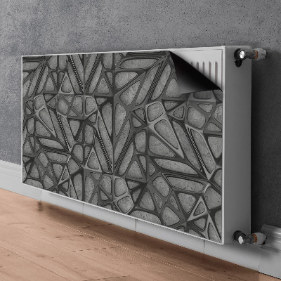 Magnetinis radiatoriaus lipdukas Tinklinis raštas ant betono