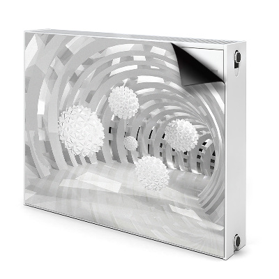 Magnetinis radiatoriaus lipdukas Abstraktus 3d tunelis