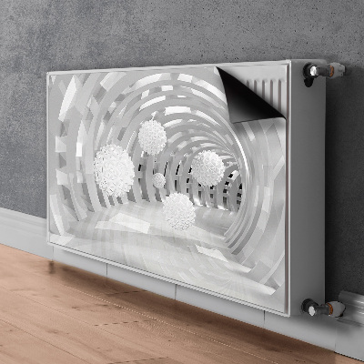 Magnetinis radiatoriaus lipdukas Abstraktus 3d tunelis