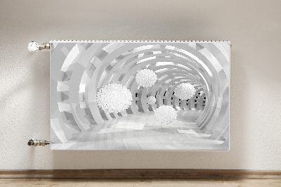 Magnetinis radiatoriaus lipdukas Abstraktus 3d tunelis