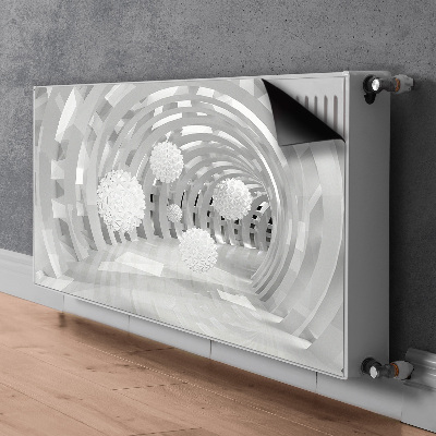 Magnetinis radiatoriaus lipdukas Abstraktus 3d tunelis