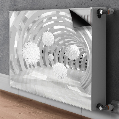 Magnetinis radiatoriaus lipdukas Abstraktus 3d tunelis