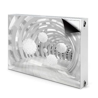 Magnetinis radiatoriaus lipdukas Abstraktus 3d tunelis
