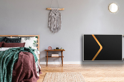 Magnetinis kilimėlis radiatoriui Elegantiška juoda grafika