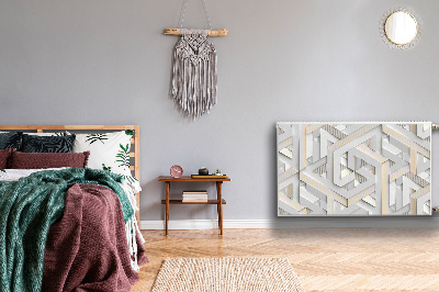Magnetinis lipdukas radiatoriui 3D geometrijos linijų raštas