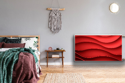 Magnetinis radiatoriaus lipdukas Raudona abstrakcija