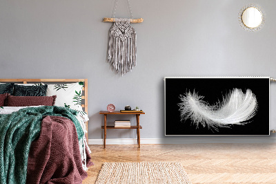 Magnetinis lipdukas radiatoriui Balta plunksna