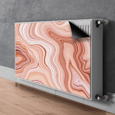 Magnetinis radiatoriaus lipdukas Ekru abstrakcija