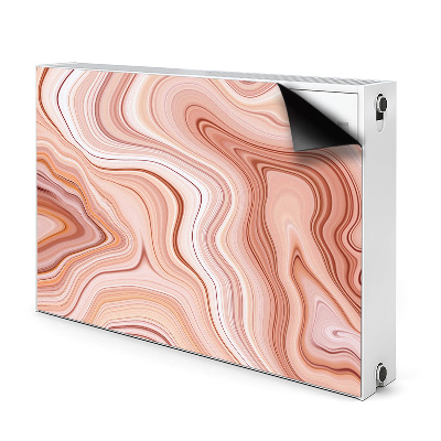 Magnetinis radiatoriaus lipdukas Ekru abstrakcija