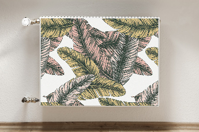 Magnetinis lipdukas radiatoriui Bananų lapai