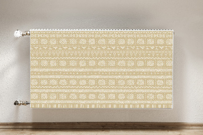 Kilimėlis magnetinė ant radiatoriaus Geltona forma