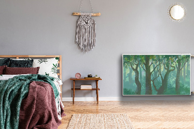 Kilimėlis magnetinė ant radiatoriaus tamsus miškas